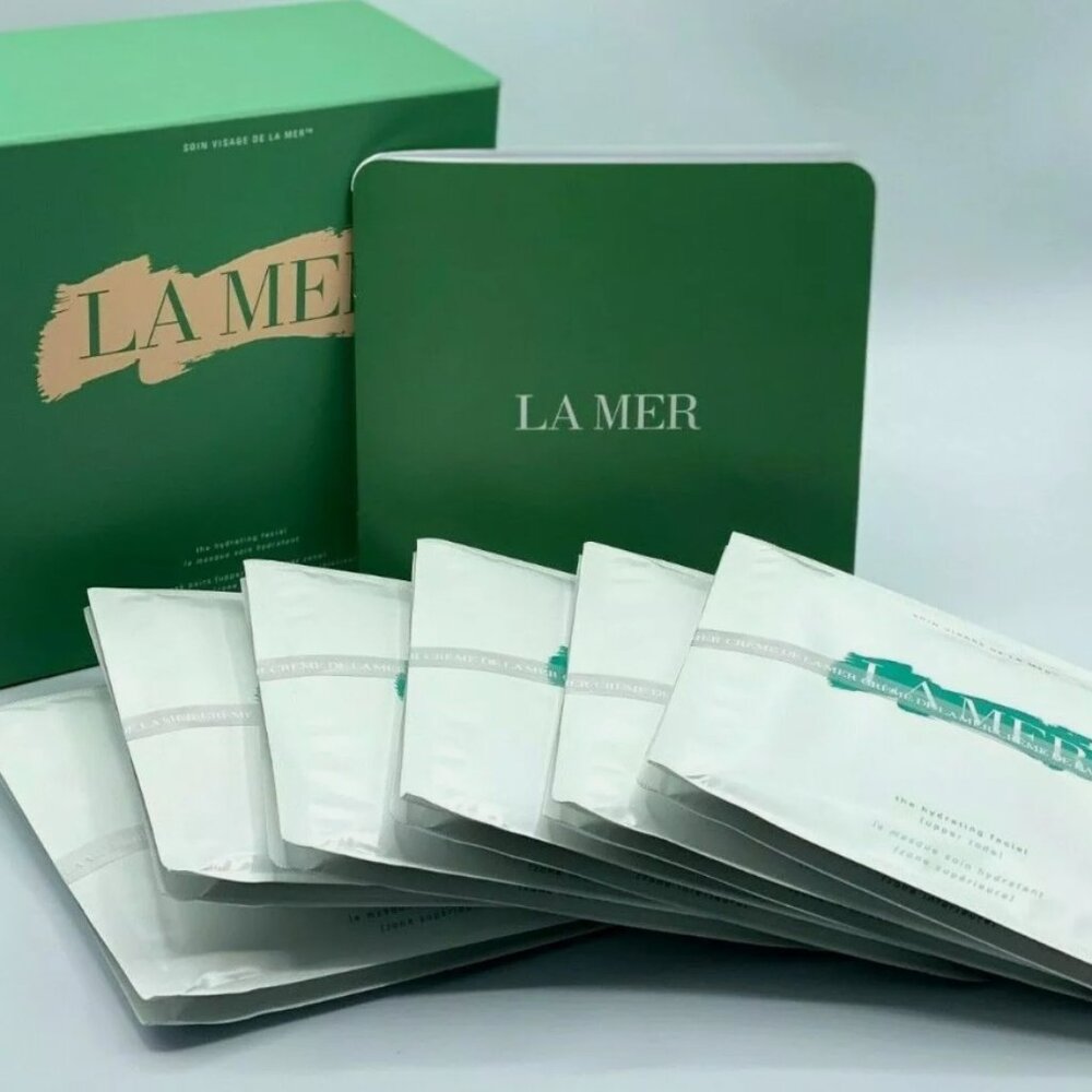 La Mer The Hydrating Facial 6 MASK PAIRS (Upper Zone, Lower Zone)x17g/0.59oz - Picture 2 of 4